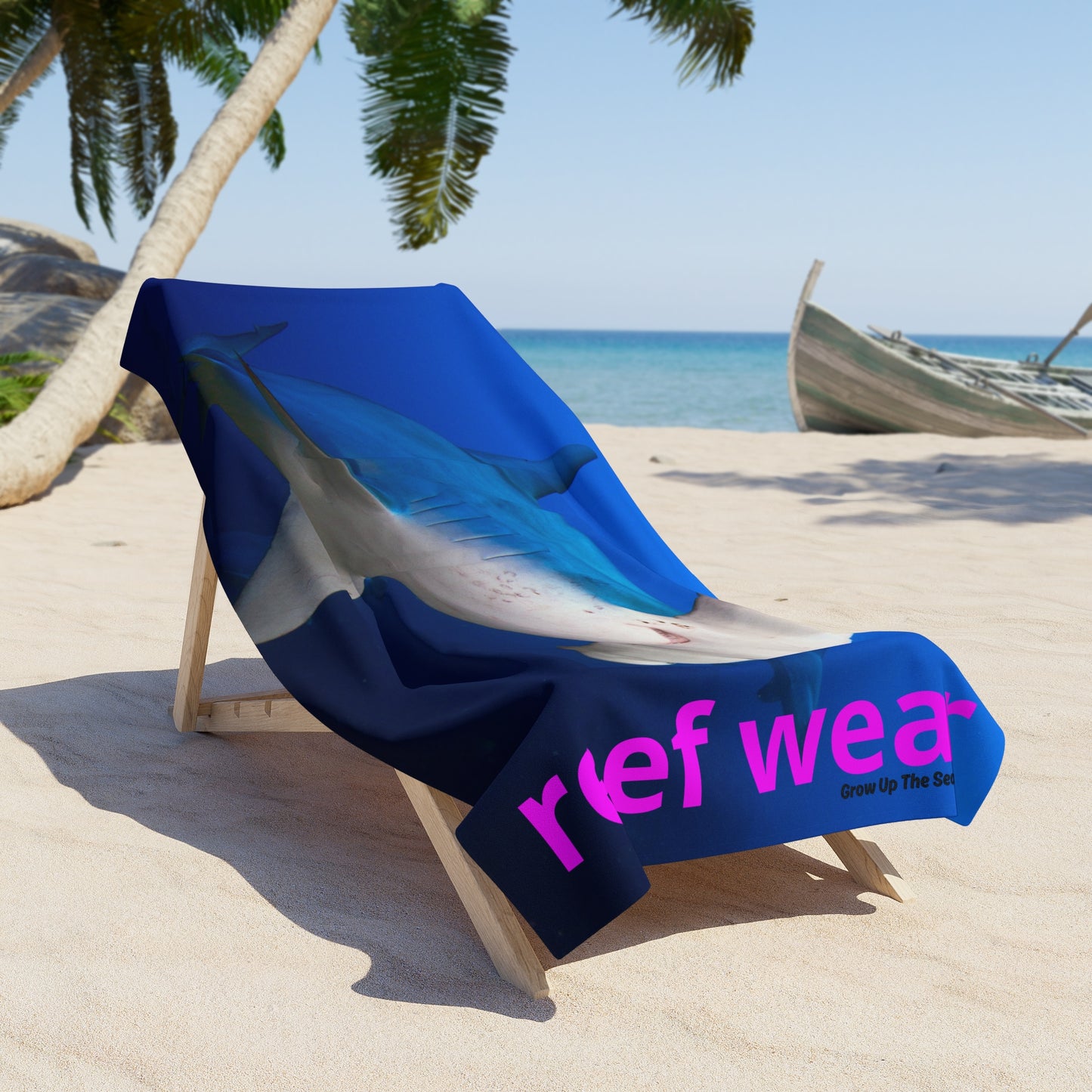 Vibrant Shark Beach Towel