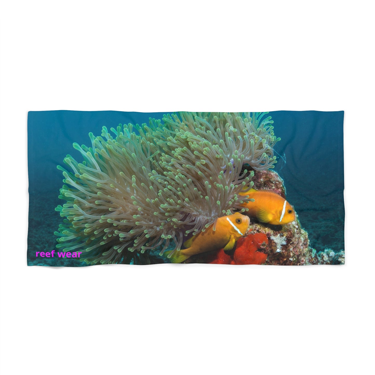 Anemone Clownfish Beach Towel