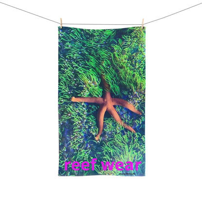 Hand Towel - Reef Wear Design with Starfish